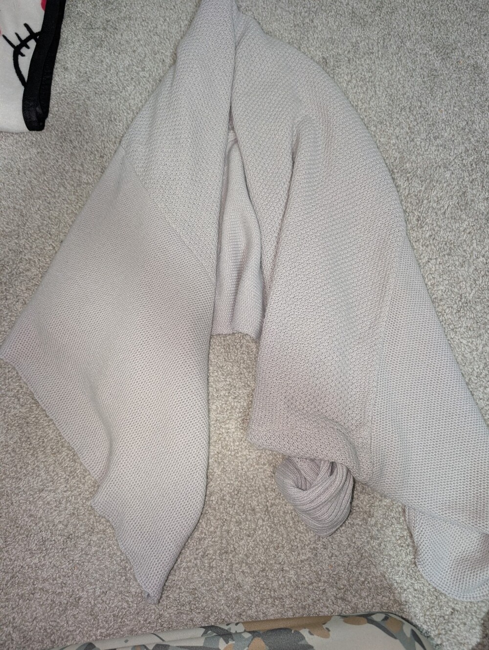 Light Beige Knit Women's Cardigan Sweater